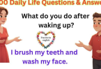 daily life questions and answers